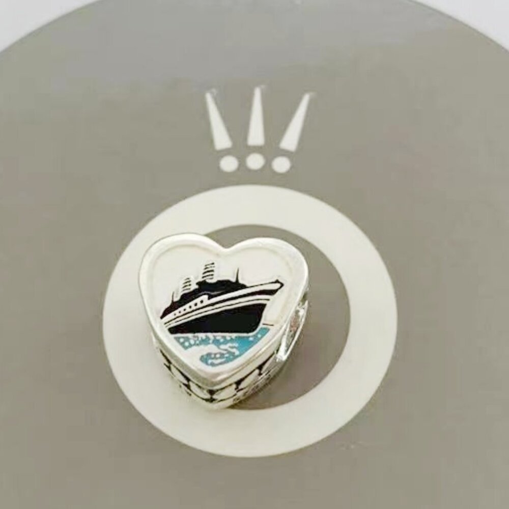 Pandora Alaska Exclusive Charm Whale Tail Cruise Ship Charm Pendant